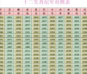 十二生肖属性详解大全
