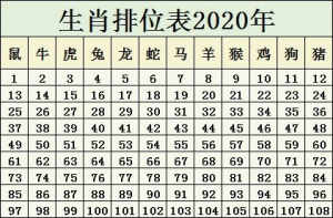 十二生肖对码表大全